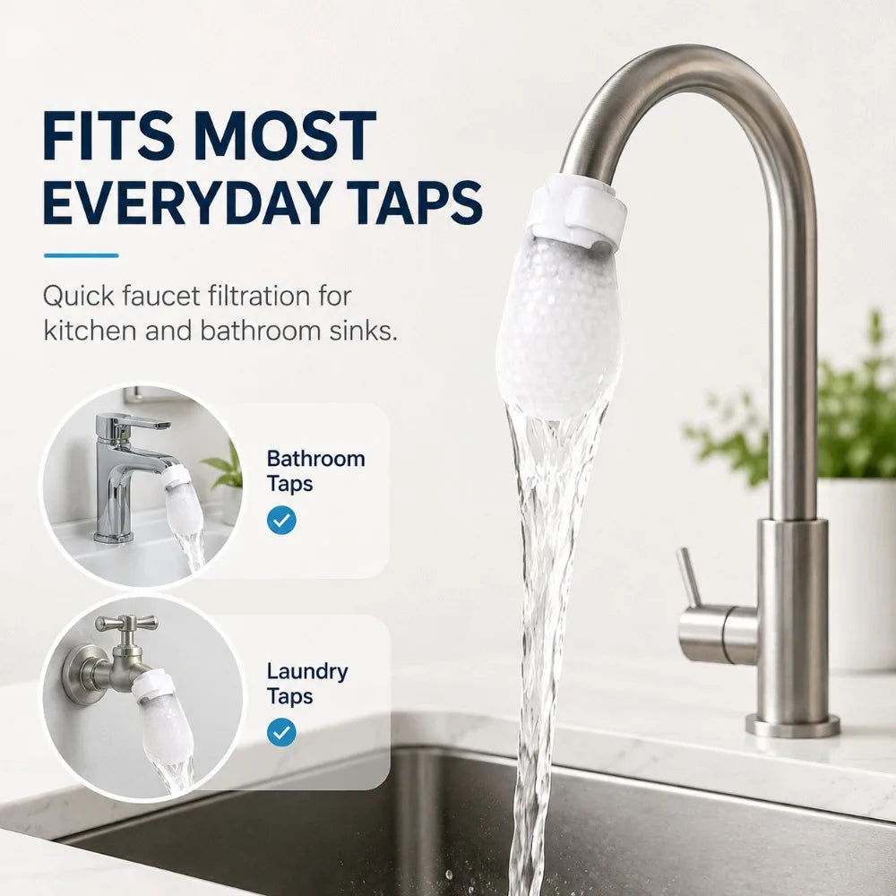 FreshFlow Faucet Filter Cotton Pads (50 Pcs)