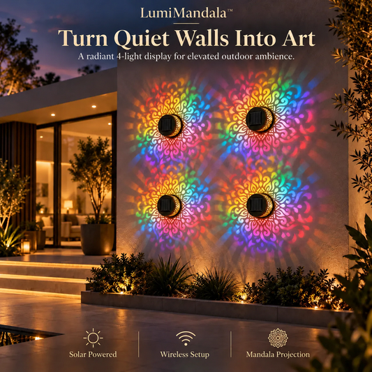LumiMandala™ – Solar Rainbow Garden Light