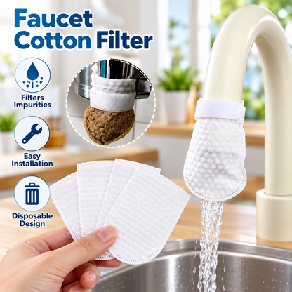 FreshFlow Faucet Filter Cotton Pads (50 Pcs)