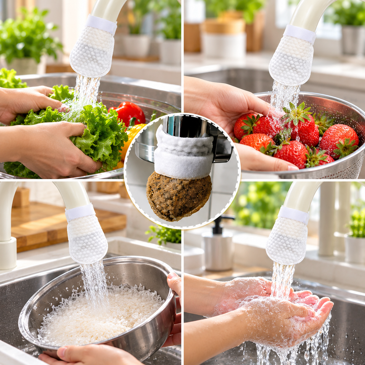FreshFlow Faucet Filter Cotton Pads (50 Pcs)